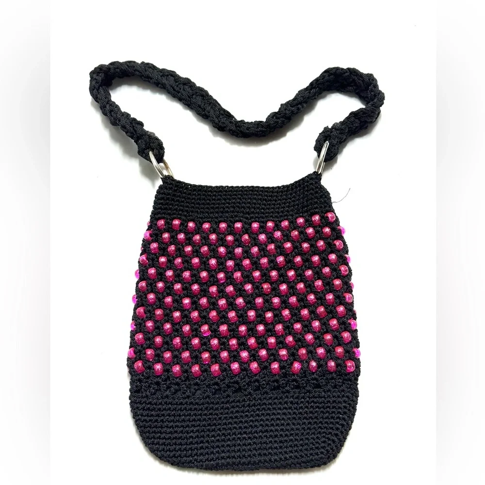 Pink and Black Croche’ bag‎